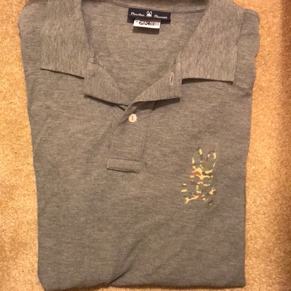 🌟FINAL MOVING SALE⭐️Grey Psycho Bunny Polo